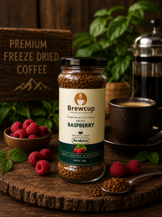 Brewcup Raspberry Freeze-Dried Coffee 100%